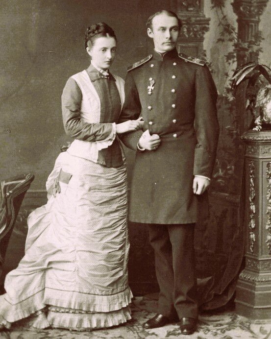Великая княжна Анастасия Михайловна и Фридрих Франц