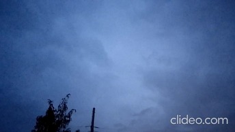 Ночное грозовое небо в Петрозаводске. Гром и молнии.
