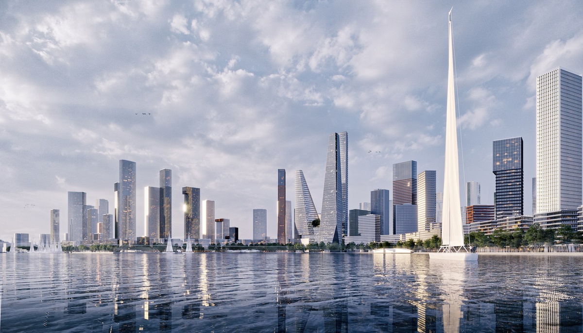 Проект застройки Южного речного порта. Москва-сити.