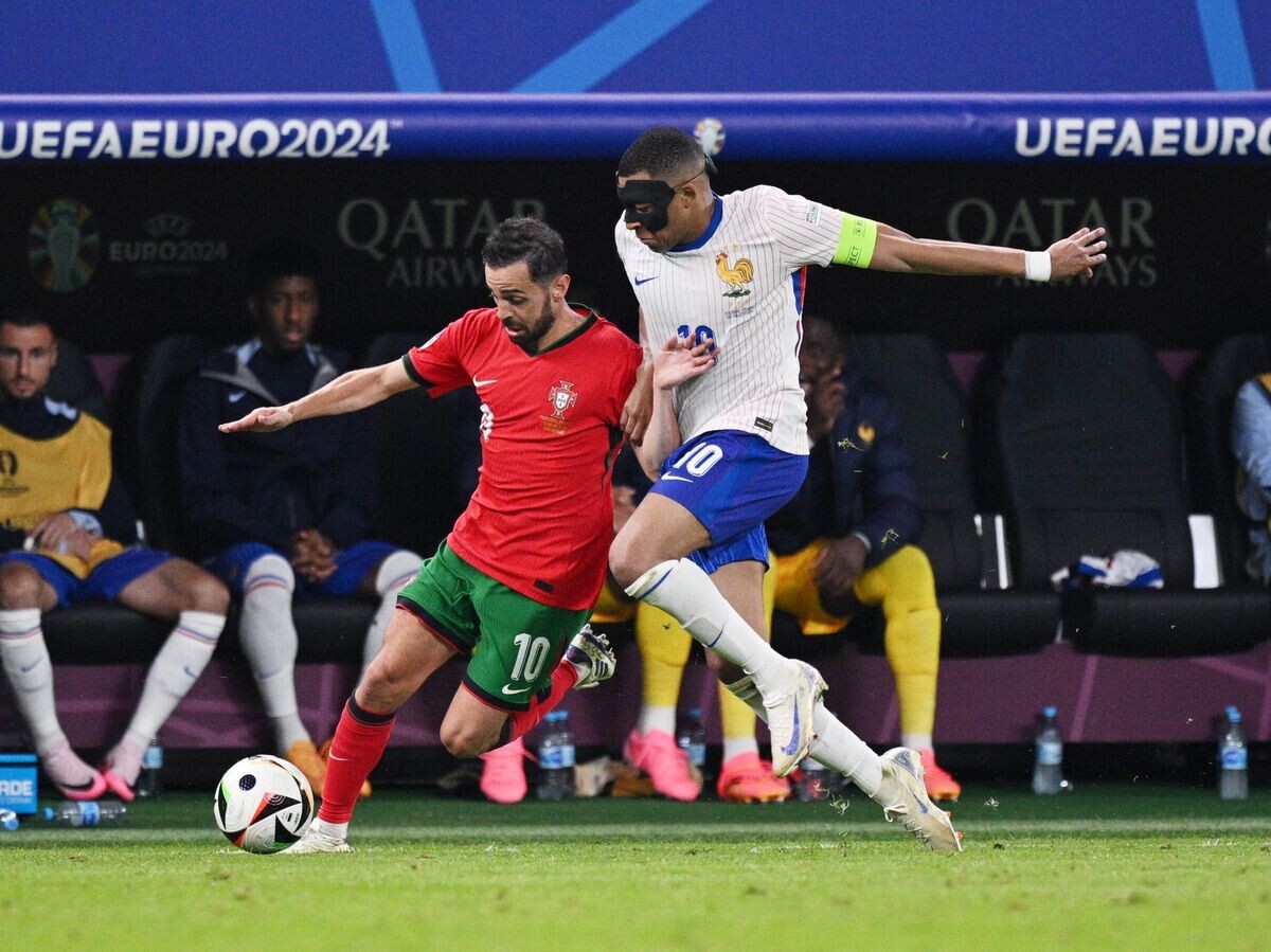    Эпизод матча Евро-2024 Франция - Португалия© РИА Новости / Алексей Филиппов