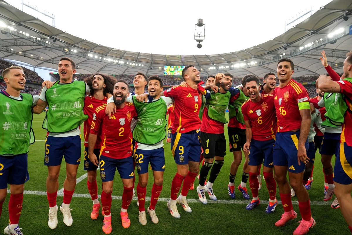    Испания одержала победу над Германией и вышла в полуфинал Евро-2024 / Gettyimages.ru / Alex Caparros - UEFA / Contributor