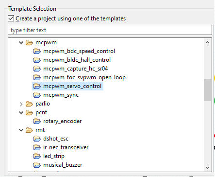 окно выбора примера