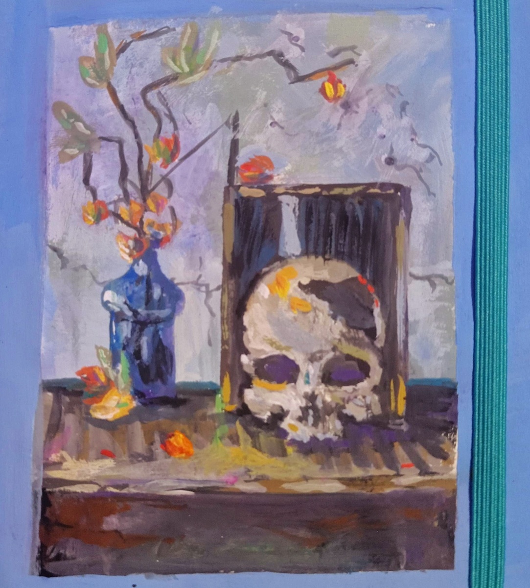 Одна из моих быстрых зарисовок в скетчбуке, чтобы выплеснуть эмоции. 