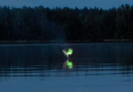 Реальный болотный огонь