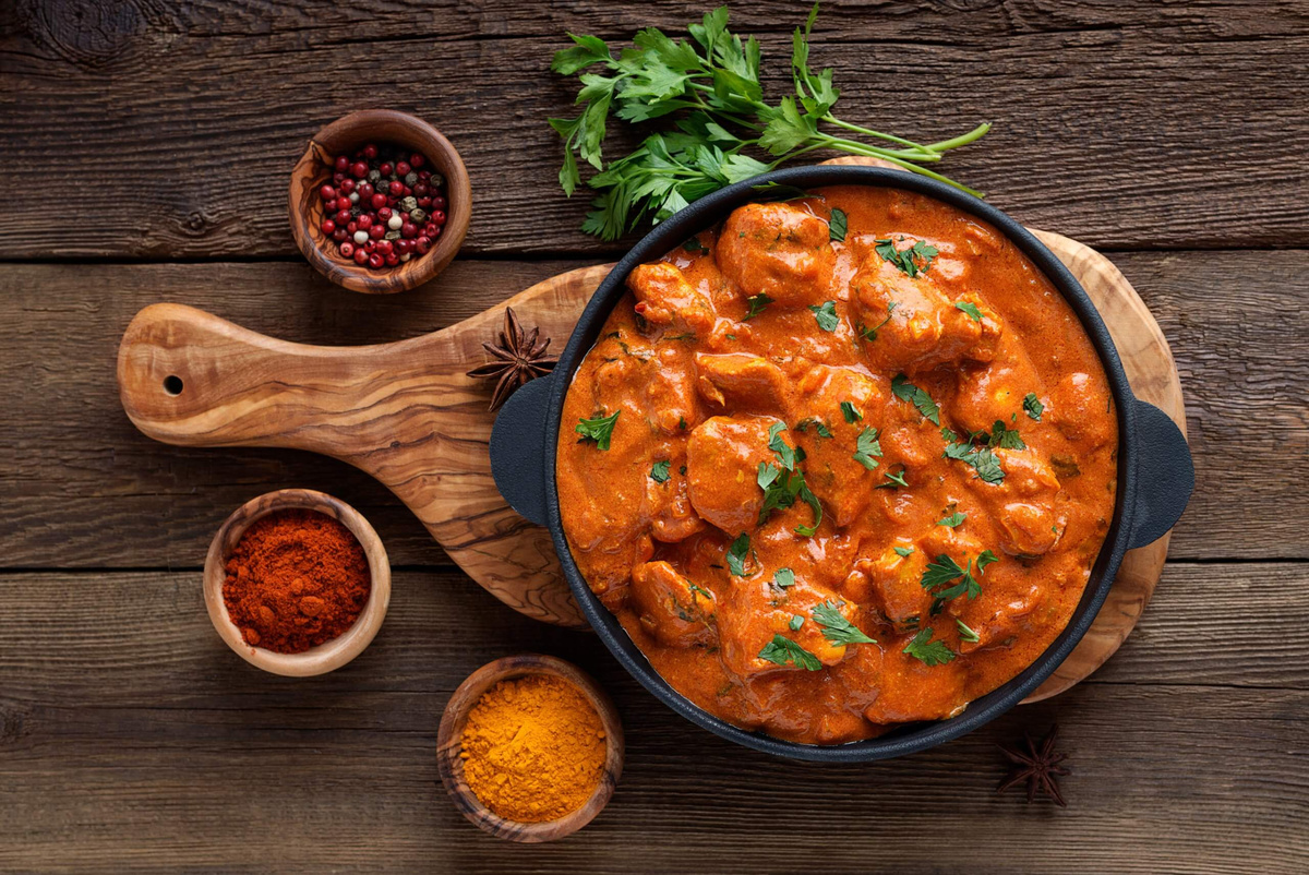 Баттер Чикен. Сливочная курица с карри по-индийски