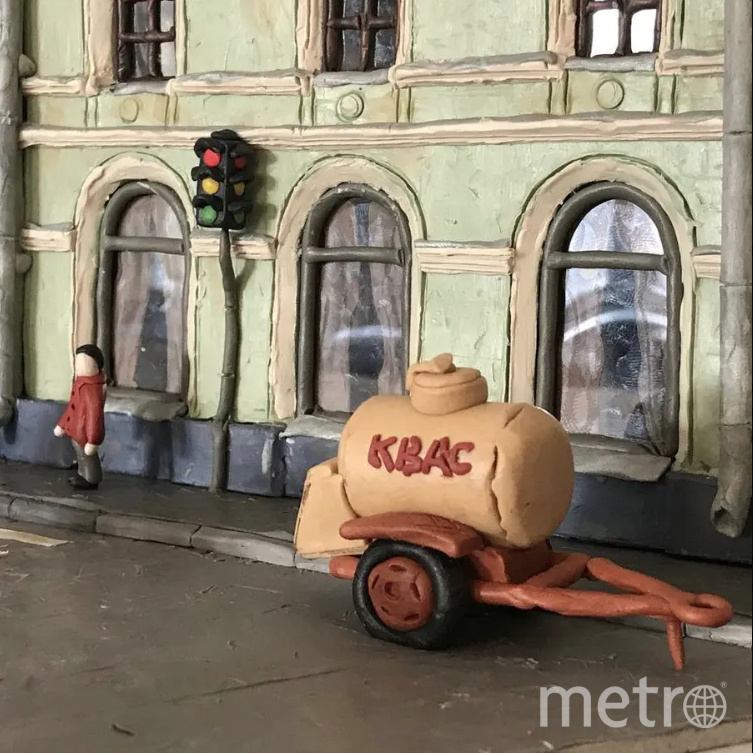    "Забытая бочка", фрагмент работы столичного хуожника."Галерея Давыдково"