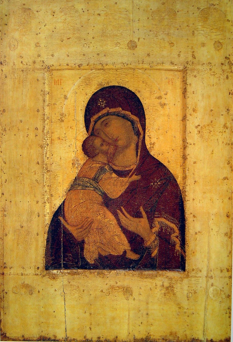 Владимирская икона Богородицы кисти Андрея Рублева