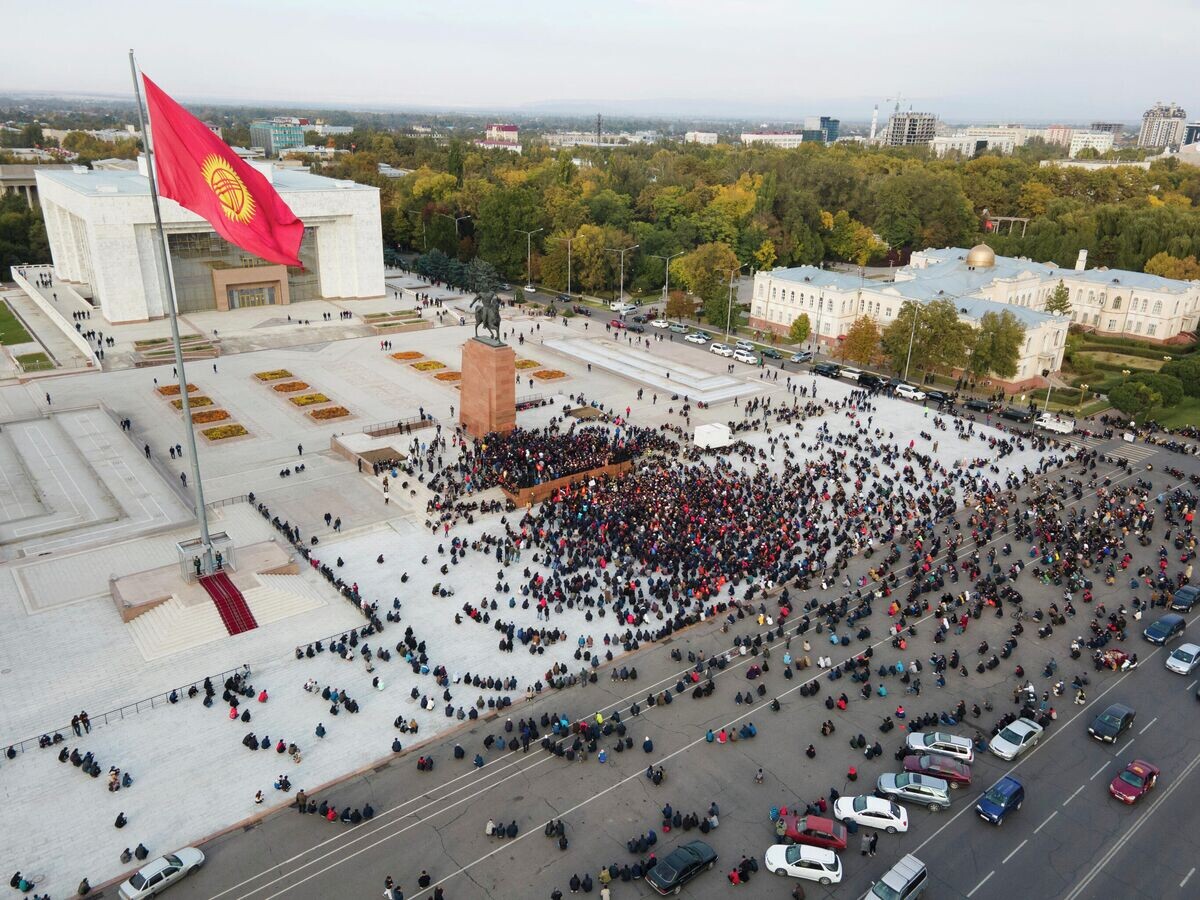    Ситуация в центре Бишкека© Sputnik / Акылбек Батырбеков