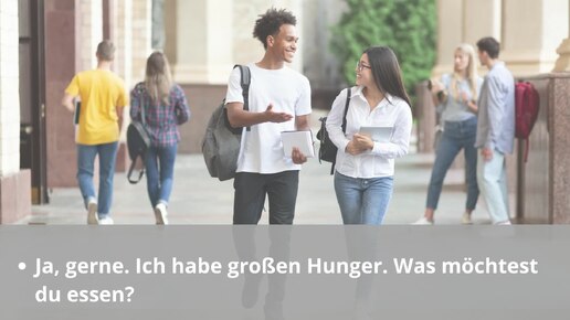 Sprechen üben A1. Essen gehen