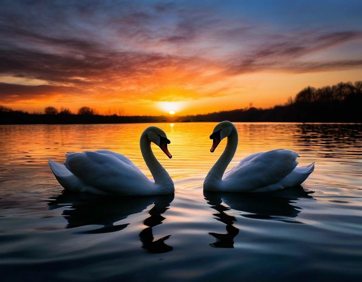 Лебеди обычно живут в паре на протяжении всей жизни. Они выбирают партнера и остаются с ними верными до конца дней, проявляя преданность и заботу друг о друге. Почему бы нам не брать с них пример?