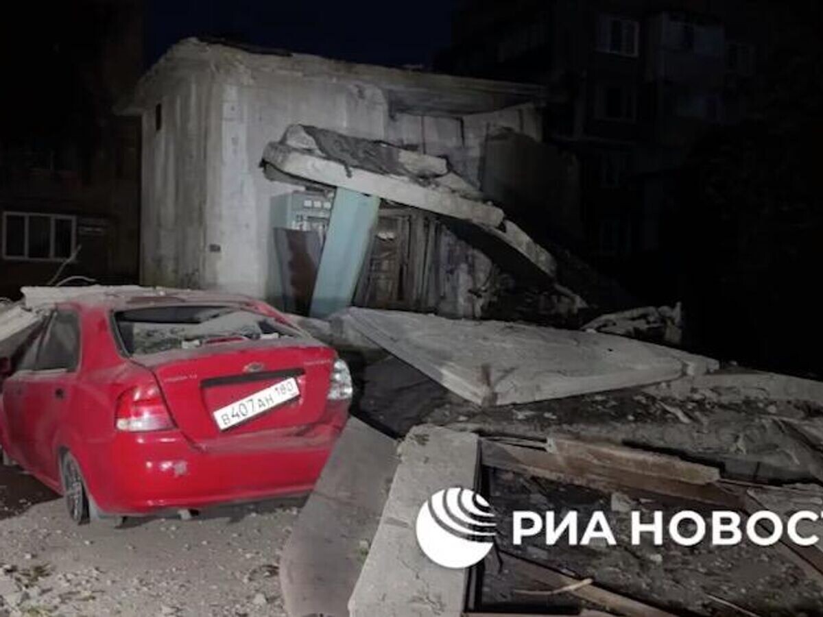    Последствия украинского обстрела Горловки© РИА Новости