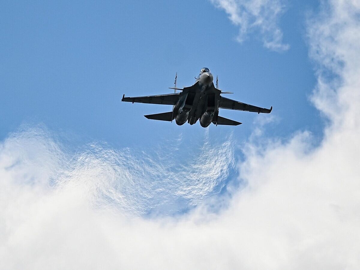    Истребитель Су-30СМ © РИА Новости / Евгений Одиноков