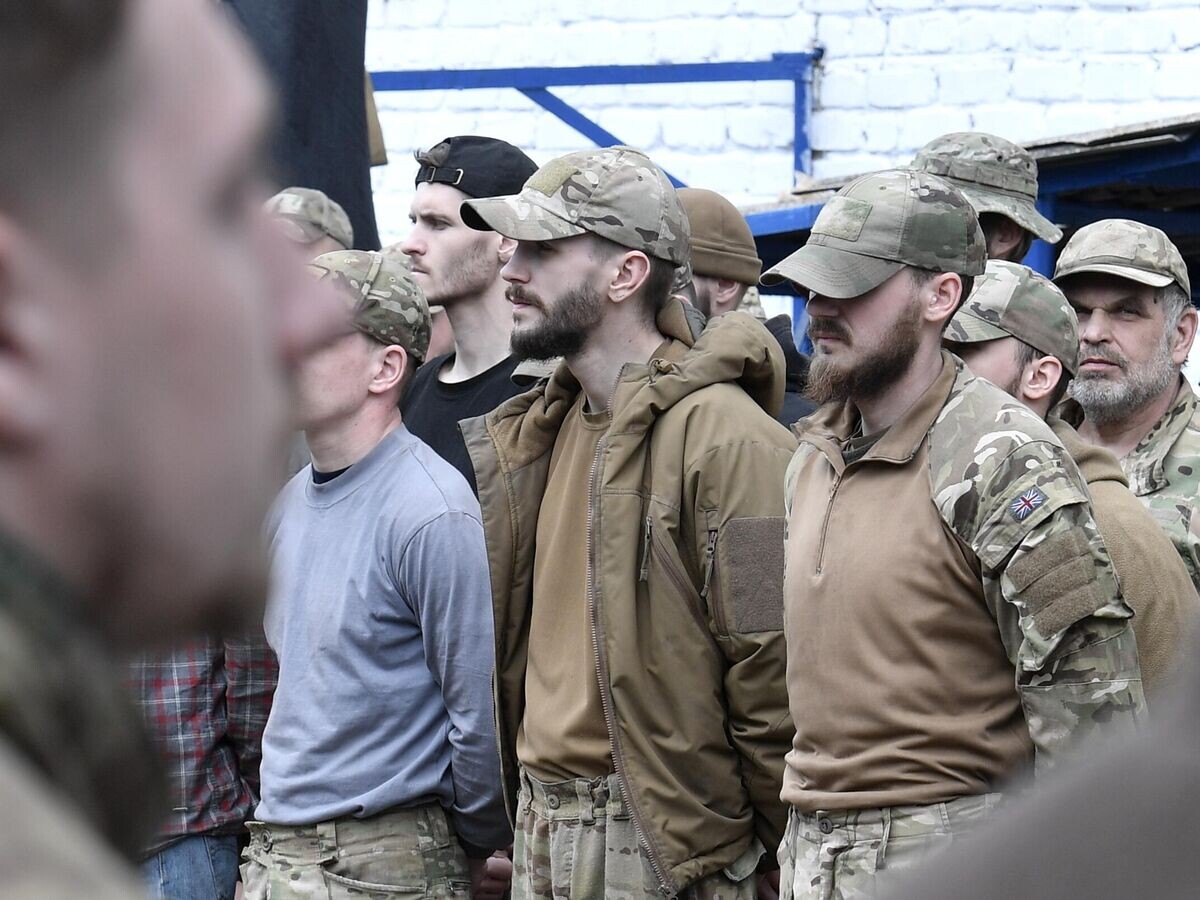   Украинские военнопленные в исправительном учреждении ДНР© РИА Новости / Константин Михальчевский