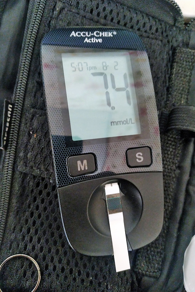 Сегодняшний утренний сахар. Для меня - хороший показатель.