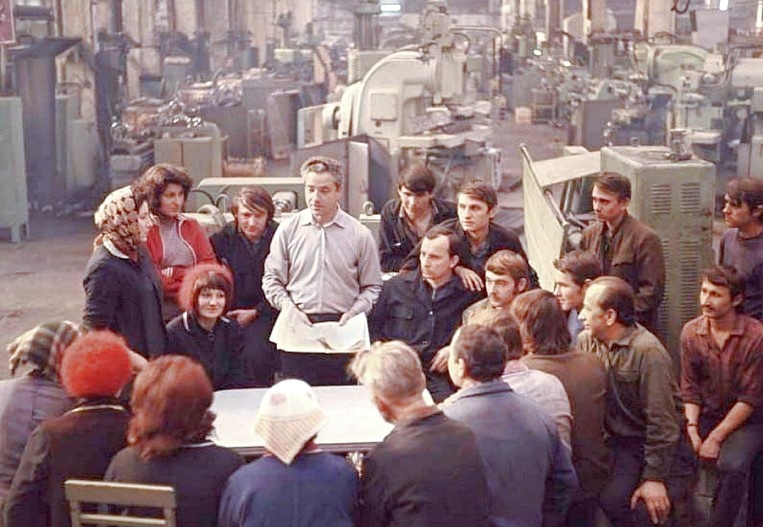 Собрание в цеху, 1969 г.