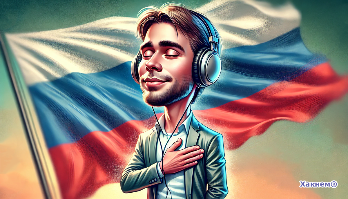 А кто-то не может устоять даже, слушая гимн в наушниках.