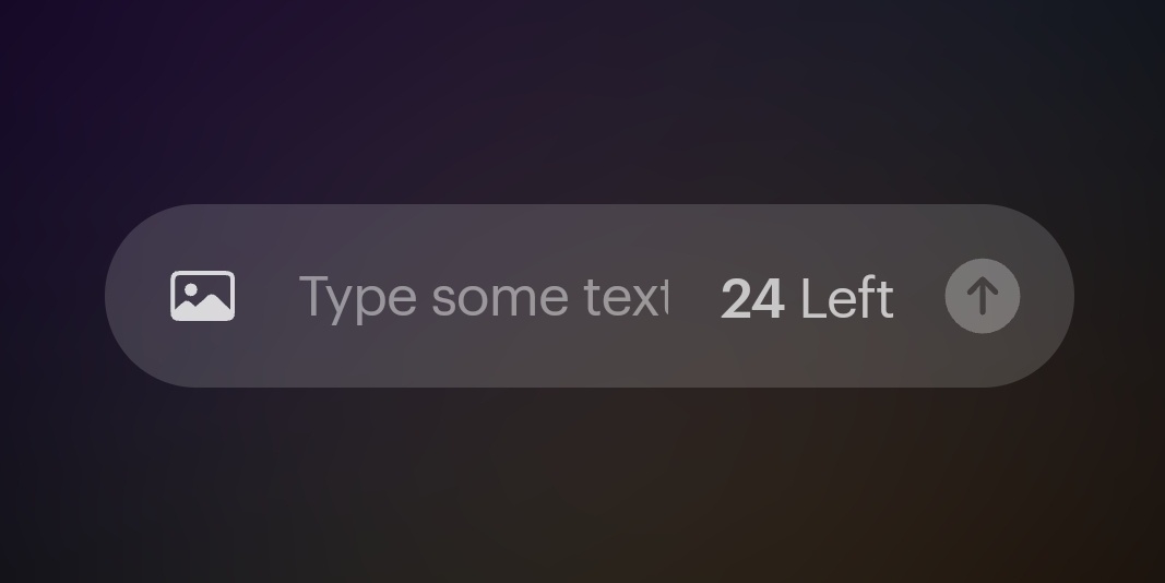 Строка для ввода фото и промпта