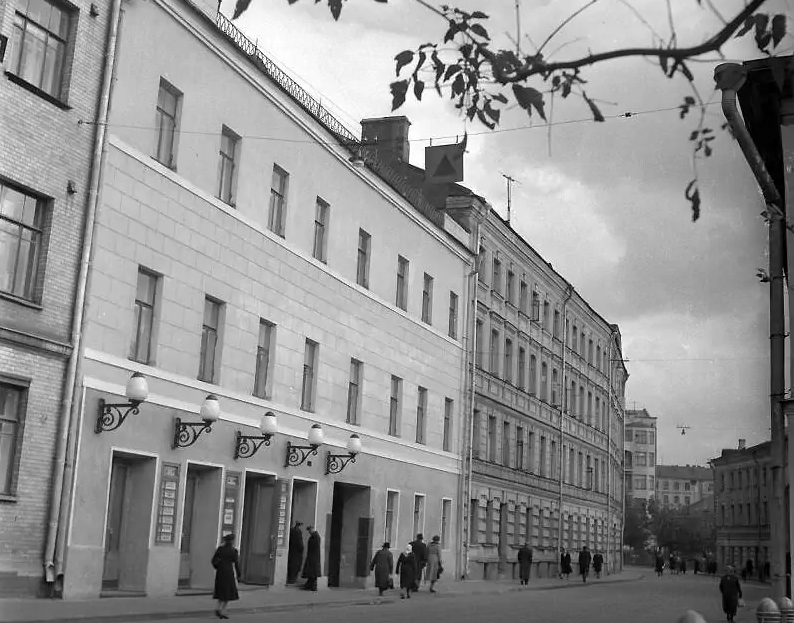 Помещения будущего театра на снимке 1952 г. / Музей Москвы