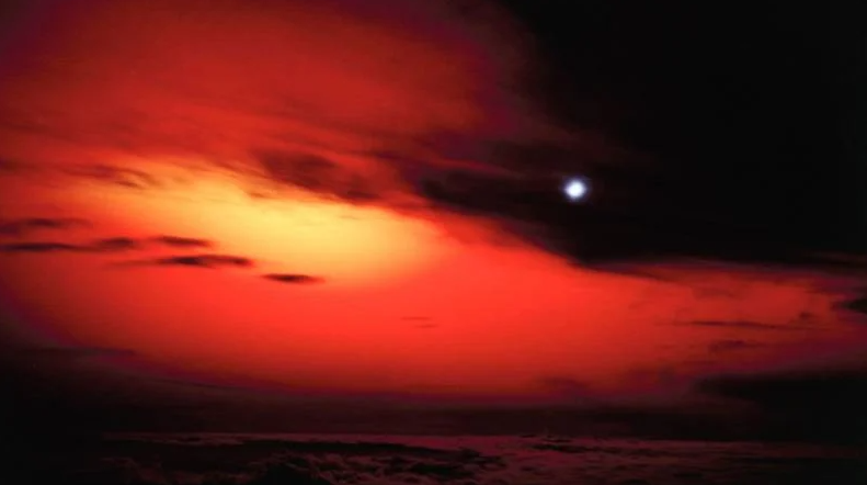 Свечение от взрыва Starfish Prime