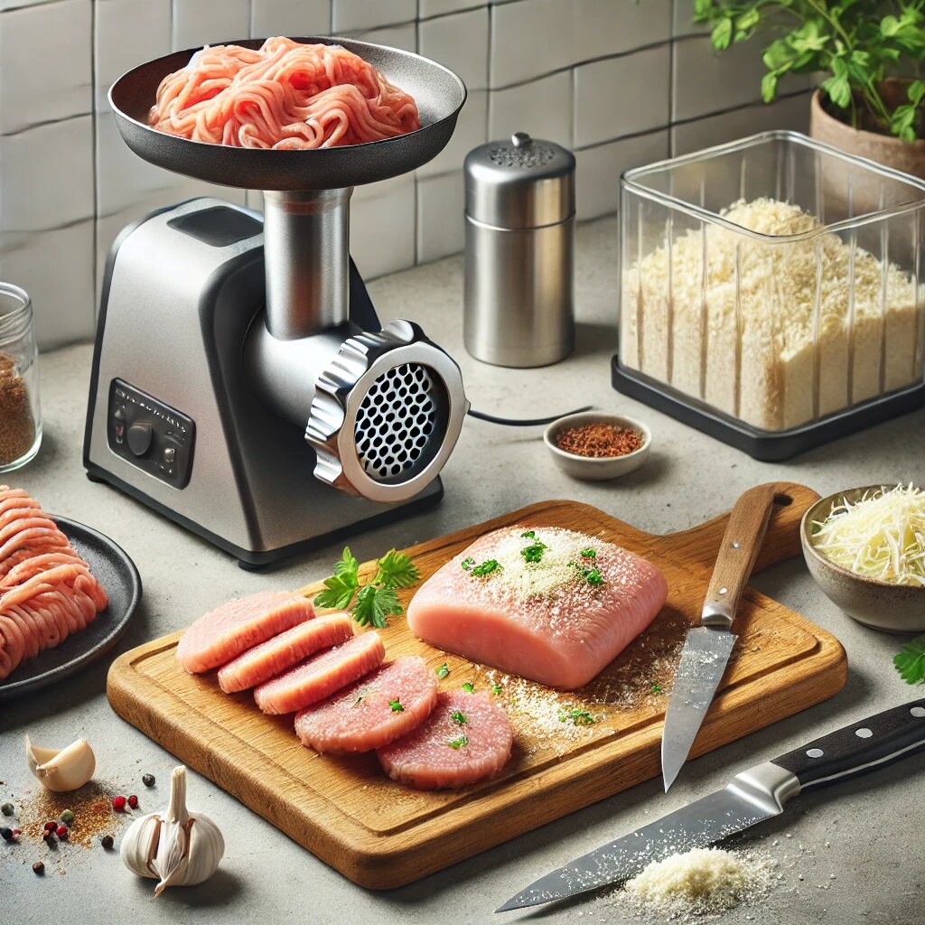 Подготовки курицы для котлет.