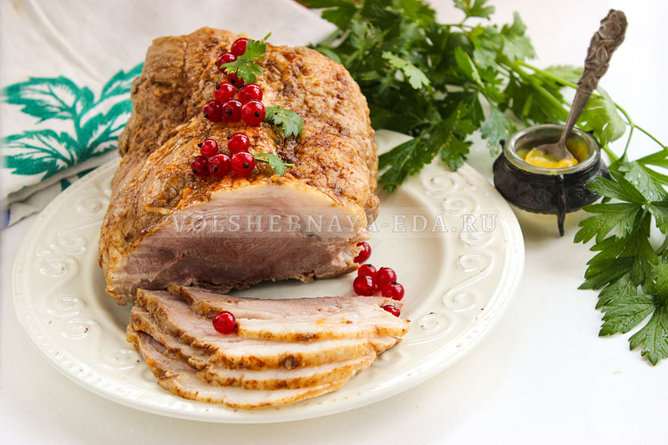 Домашняя вареная буженина