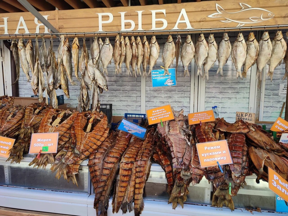 На прилавках вы также найдёте жереха, тарань, кефаль, леща, толстолобика и другие виды рыб. Фото: Дмитрий / Яндекс Карты