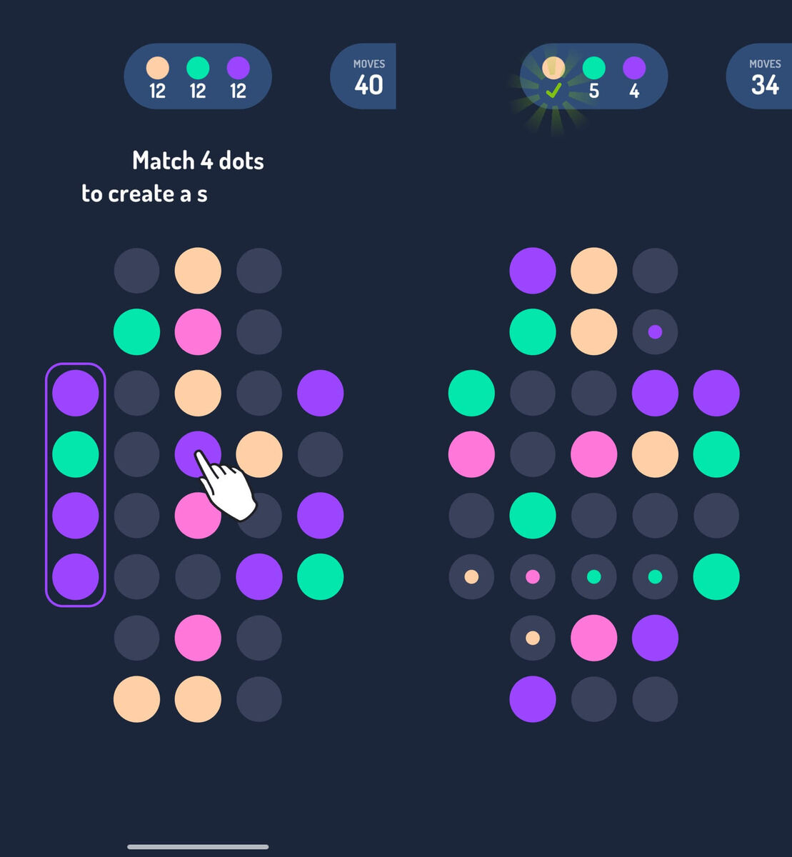    В этой «три в ряд» можно перемещать шарики в любую точку поля