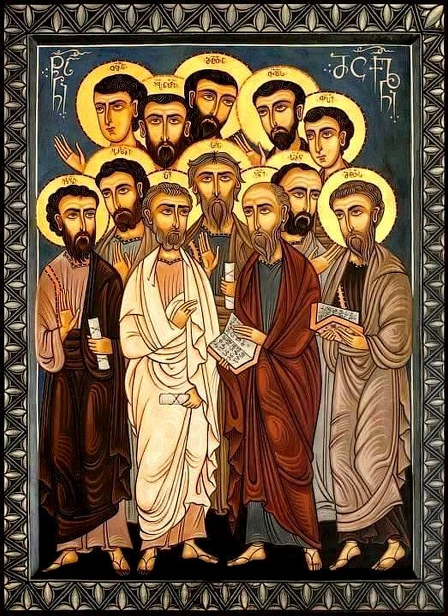 Собор Святых Двенадцати Апостолов. Современная грузинская икона.