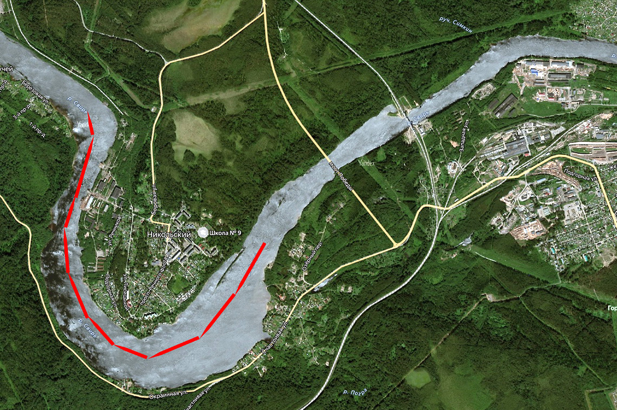 Наш маршрут вокруг Никольского.