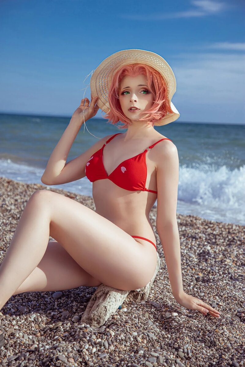 Косплей на Сакуру из «Наруто». Косплеер: Mari Aisu. Фотограф: White beetle. Источник: vk.com/mari_aisu   📷