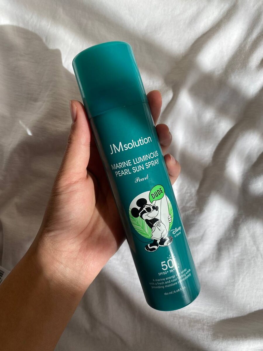СПФ спрей JMsolution Marine Luminous Pearl Sun Protection Sun Spray SPF50+PA+++