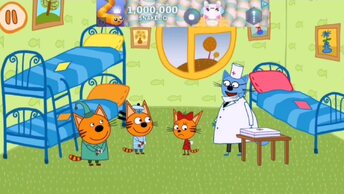Мультфильм Игра для малышей Три Кота 🐈🎀🌳 Прививка 🧫💊💉