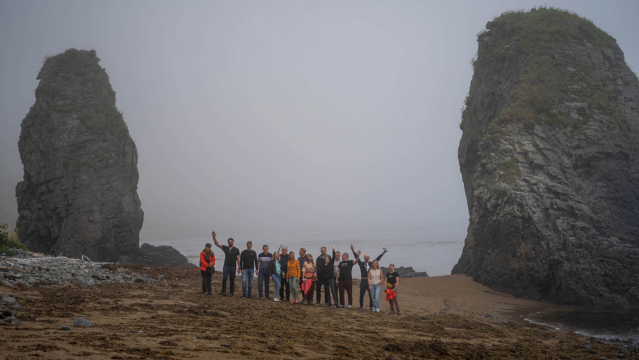 Семь крупных российских компаний, работающих в сфере туризма, побывали на острове Кунашир / Фото: КРДВ