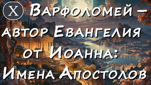 Греческие имена апостолов и Апостол Варфоломей (Нафанаил) как автор Евангелия от Иоанна