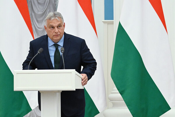 Премьер-министр Венгрии Виктор Орбан на пресс-конференции после встречи с президентом РФ Владимиром Путиным в Москве, 5 июня 2024 года / Алексей Майшев/РИА Новости   📷