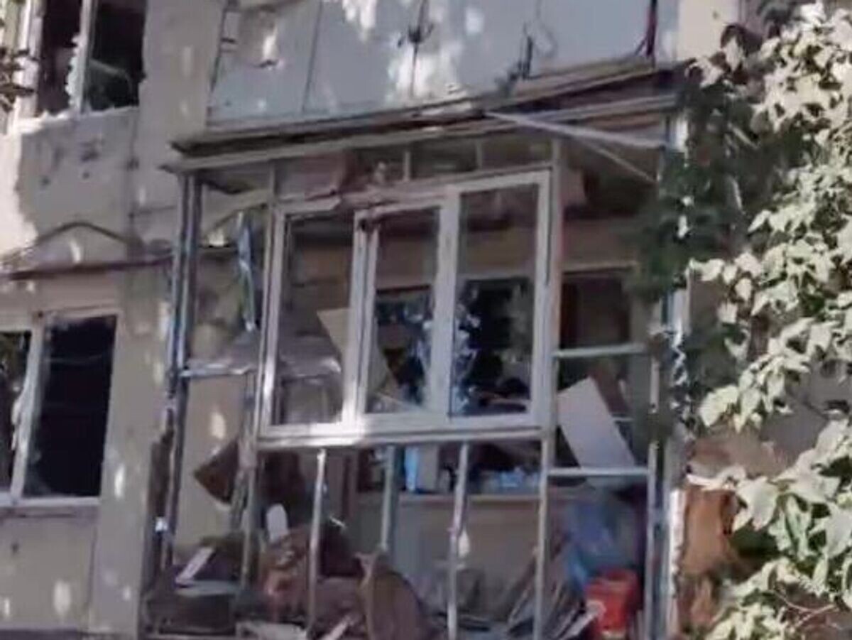    Последствия обстрела Кременной в ЛНР© Вячеслав Третьяков/ВКонтакте