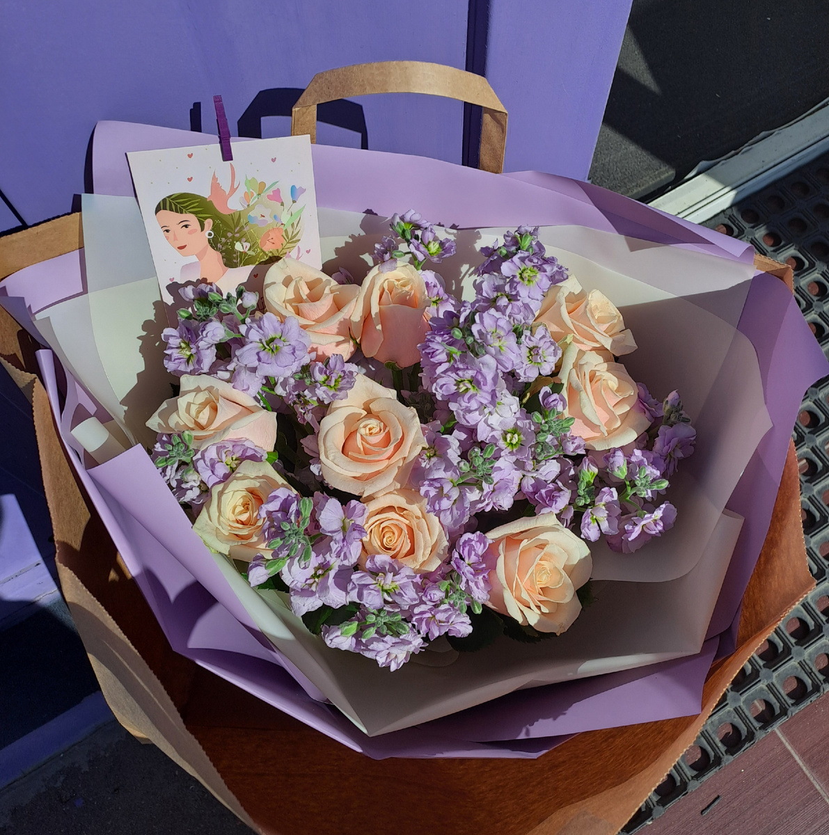 Первый воскресный букет.