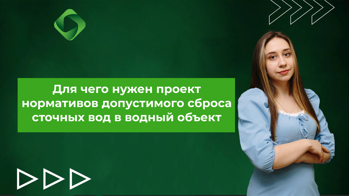 Для чего нужен проект нормативов допустимого сброса сточных вод в водный объект.