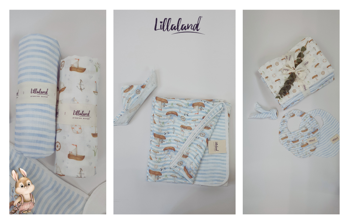 Пелёнки и простынки бренда Lillaland в интернет-магазине товаров для новорождённых "Инфания"