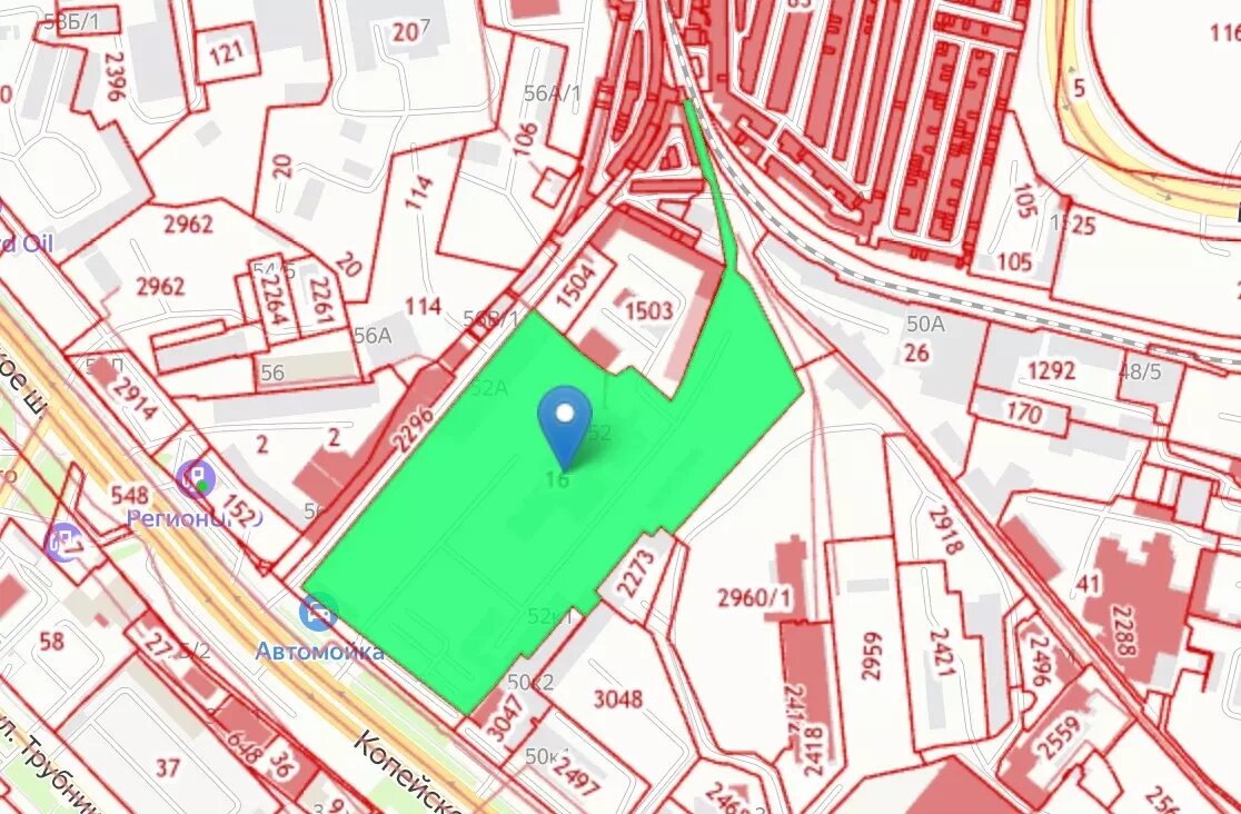     Источник: Кадастровая карта Челябинска