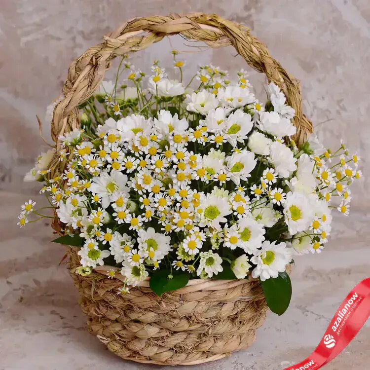   Хризантемы и ромашки в корзине от AzaliaNow