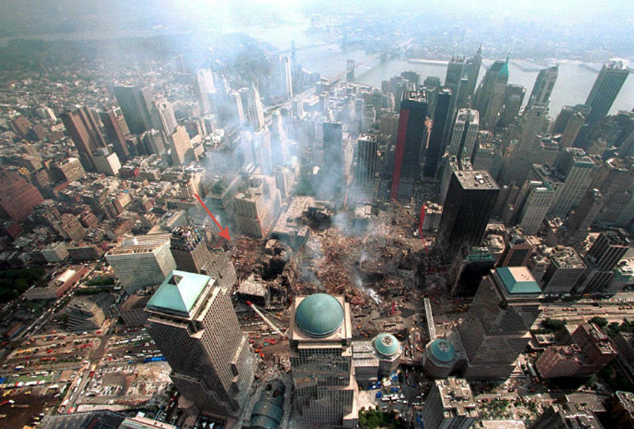 Разрушенный комплекс ВТЦ