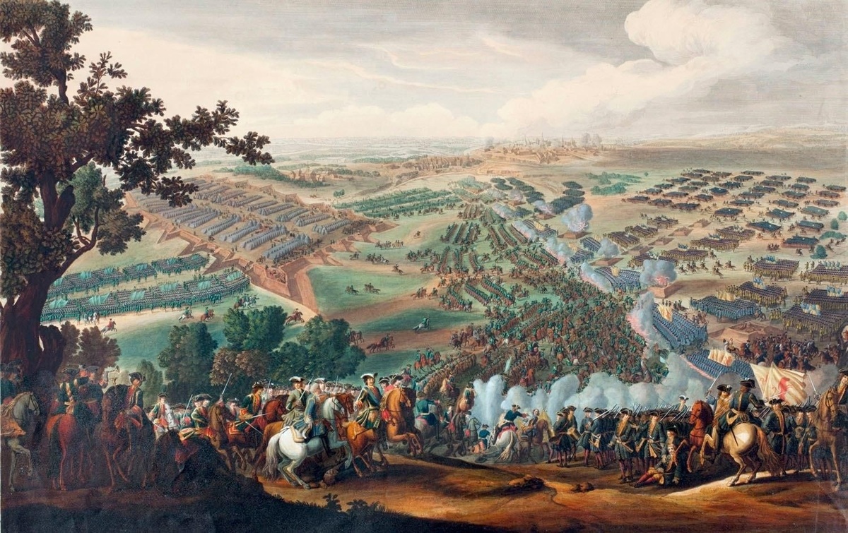 Пьер-Дени Мартен, «Полтавская битва», 1726, холст, масло, Картинный зал Екатерининского дворца (Пушкин)