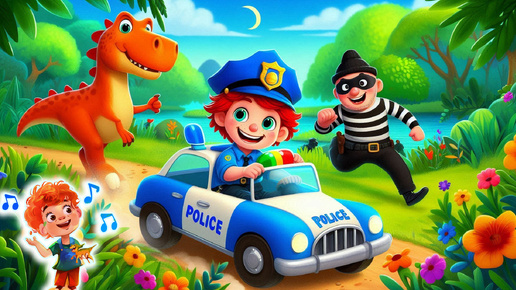 🚓 Leo’s Police Adventures Catching Thieves and Keeping the Peace! 🚔✨ Fun Kids Song Compilation