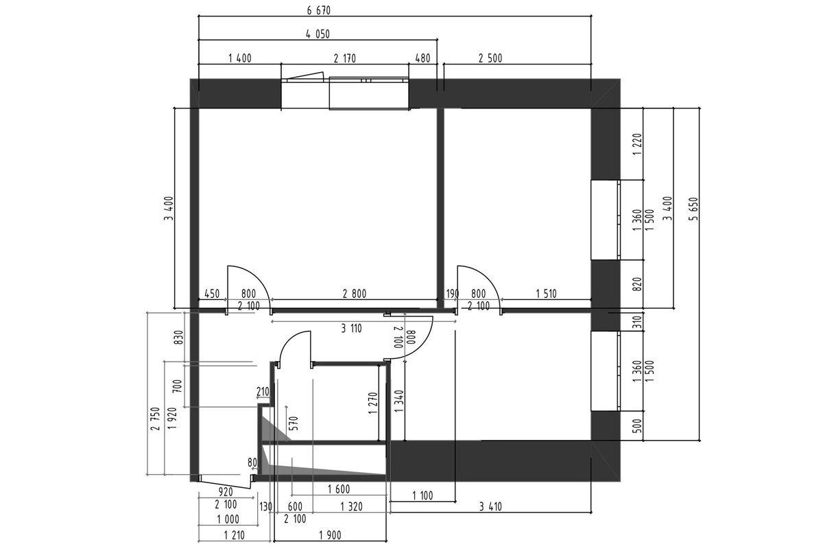 Обмерный план