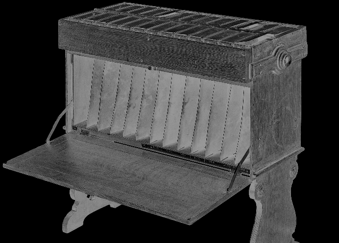 Оборудование Холлерита, использовавшееся для обработки результатов всеобщей переписи 1897 года /  Из коллекции Политехнического музея
