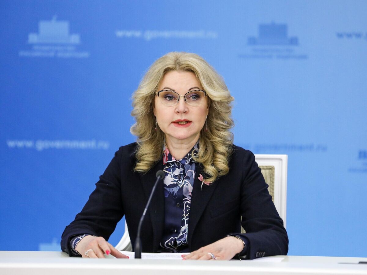    Заместитель председателя правительства РФ Татьяна Голикова во время брифинга в Доме правительства РФ© РИА Новости / Дмитрий Астахов