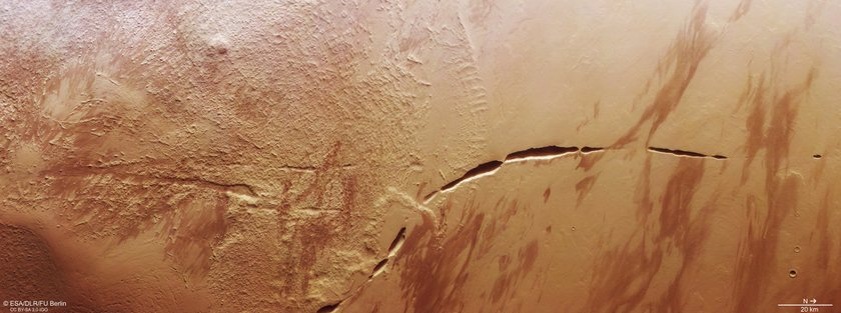 Несмотря на то, что о «шраме», официально именуемом Бороздой Аганиппы, было известно более столетия назад, его первая фотография была сделана лишь летом 2024 года орбитальным зондом Mars Express — его-2