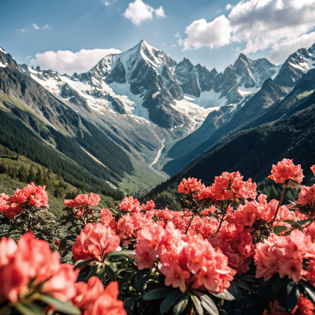 Вот так мой ИИ совместил слова Красивые и Горы😅