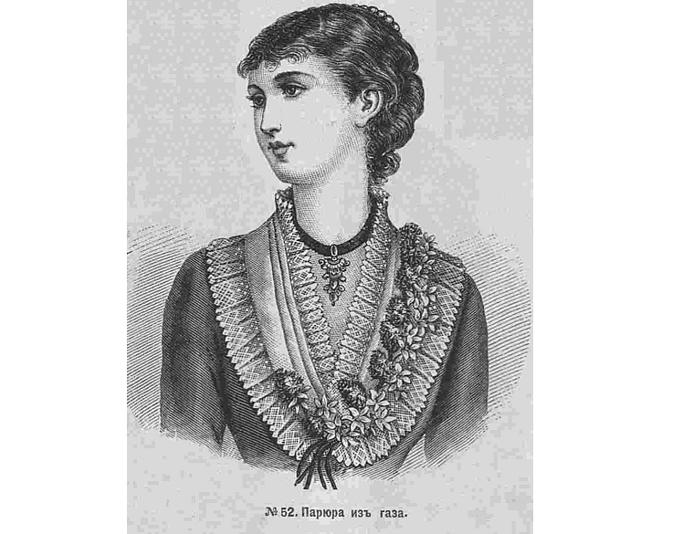 Иллюстрация из модного журнала, 1881. (с) Из частной коллекции